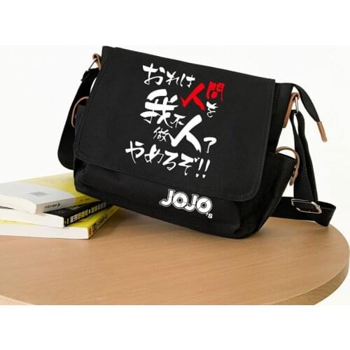 Anime JoJos Bizarre Adventure Kira Yoshikage Cosplay Crossbody Messenger Students School Shoulder Bag Travel Outdoor Gifts