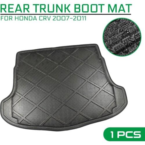 Car Floor Mat Carpet For Honda CRV 2007 2008 2009 2010 2011 Rear Trunk Anti-mud Cover