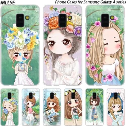 Best friend cartoon kawaii girl Hard Case for Samsung Galaxy A10 A20 A30 A40 A50 A70 A20E A2 CORE M10 M20 M30 Hot Fashion Cover