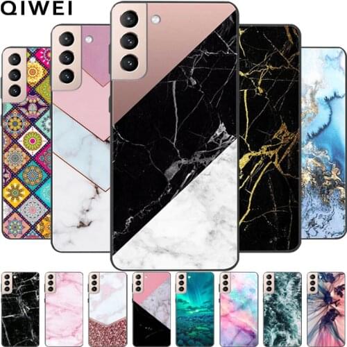 For Samsung S21 Plus Case Marble Soft Silicone Phone Cases For Samsung S21 S 21 5G S21Plus S21+ Cover Funda For Galaxy S21 Ultra