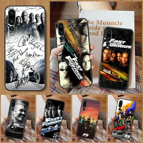 Fast and Furious Moive Phone Case For Huawei P Mate P10 P20 P30 P40 10 20 Smart Z Pro Lite black 3D cell cover painting funda