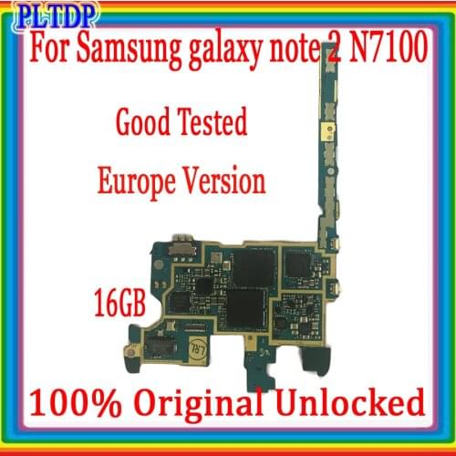 For Samsung Galaxy Note 2 Motherboard N7100 Disassemble Logic Board For Galaxy Note2 N7100 Mainboard With Full Chips,100% Tested