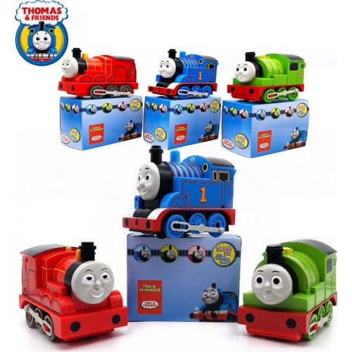 Thomas and Friends Track Electric Locomotive Thomas James Percy Sound and Automatic Steering Train Model Toys for Boys