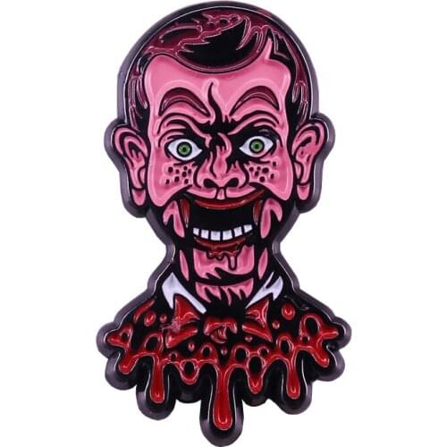 Mr. Bean enamel pin bloody quirky brooch 90s nostalgia comedy art gift shirt jackets accessory