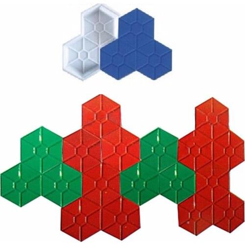 Maple Leaf Shape Concrete Molds Garden Decoration Path Maker Plastic Paver Brick Mold Paving Stone Pavement Mold DIY Path Maker