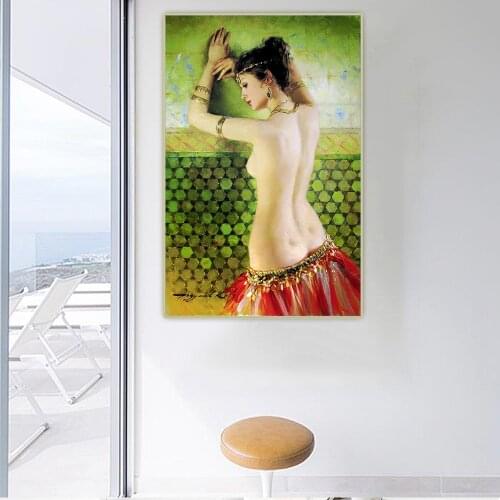 Holover Canvas Oil painting Konstantin Razumov"Sexy Russian Beauties Charming Ladies"Realism Aesthetic Poster Home Decor