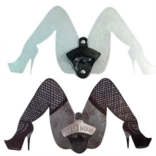 Metal Vintage Funny Legs Vintage Bottle Opener Bar Beer Corkscrew Home Supplies ideal