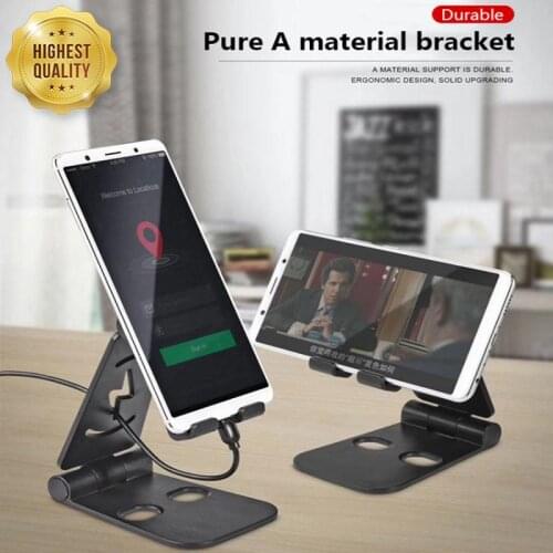 Mobile Phone Holder Desk Stand Phone Holder Charging Base Double Adjustable Shelf For iPad Tablet iPhone Huawei Samsung etc