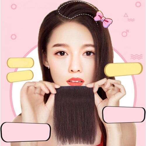 Wig Pads Invisible Thicken Hair Human Hair Smooth Fluffy Hair Extension Clip for Women