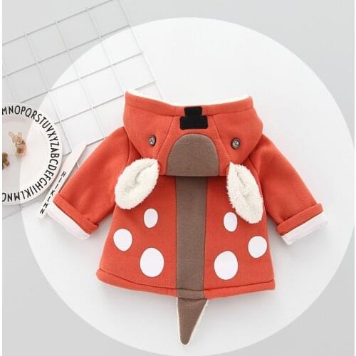 New Baby Girls And Boys Outerwear hooded coats Unisex Winter Autumn 6M-2 old size Clothes 7BT012