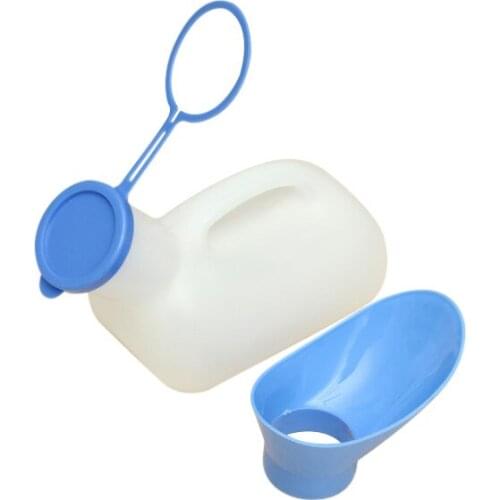 Wholesales item Portable Urine Bottle Urine Bottle 1000ml for Men Women Travel and Camping White & Blue