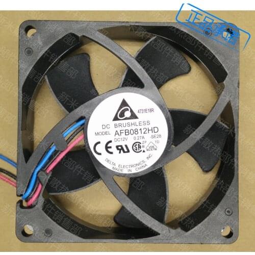 USED DELTA 8020 AFB0812HD 12V 0.27A 8cm high air volume cooling fan