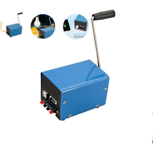 Outdoor Portable Hand Crank Generator High Power Dynamo Charger Emergency USB Generator Camping Survival Bank Power Bank