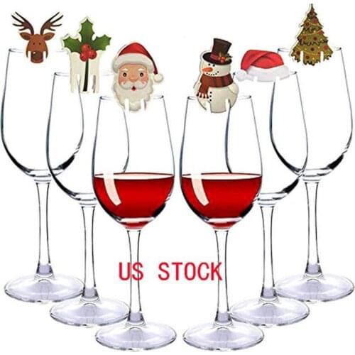 Christmas Decorations for HomeGlass Sign Flag Xmas Happy New Year Party Dinner Toothpick Flag Food Ornaments kerst 10pcs 2021