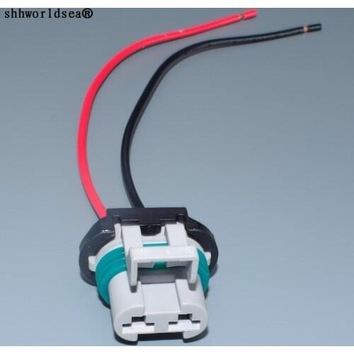 Shhworldsea 2.8mm 2pin for Ford fan plug electronic fan plug headlamp plug power ABS pump Connector wire harness plug 15363990