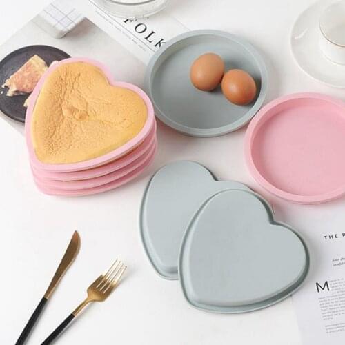 Silicone Cake Mold DIY Round Heart Shape Silicone Cake Pan Baking Tools Non-Stick Silicone Mold Cake Tools Baking Accessories