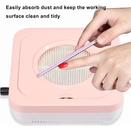 80W Nail Dust Collector Fan Vacuum Cleaner Machine Filter Fan for Nail Drills Acrylic Nails Low Noise Nail Dust Vacuum Collector