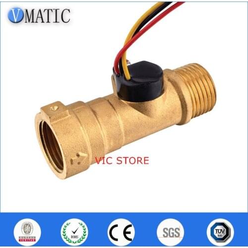 High Quality Water Regulate Valve Liquid Control Safety Flue Type Heater Meter Copper Hall Brass Fluid Flow Sensor VCA568-2