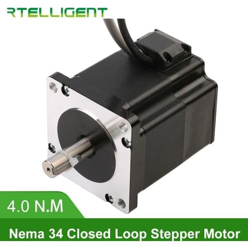 Factory Outlet Nema 34 86A4EC 4.0N.M 6.0A 2 Phase Hybird CNC Closed Loop Stepper Motor Easy Servo Motor Step-servo with Encoder