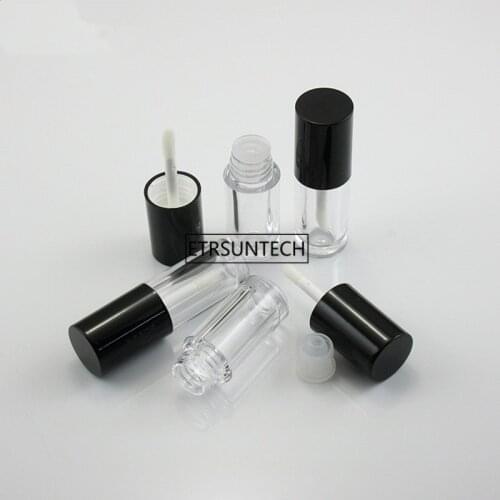 100pcs 2.5ml Empty Transparent AS Lip Gloss Tubes Plastic Lip Balm Tube Lipstick Mini Sample Cosmetic Container F3739