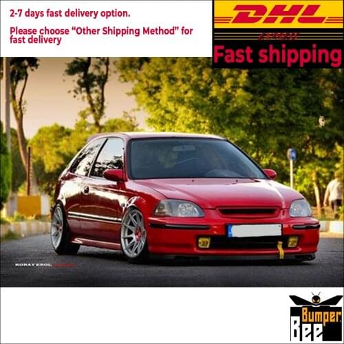 For Honda Civic laguna model FRONT SPOILER BUMPER LIP Euro Spoiler Lip Universal 2 pcs Body Kit