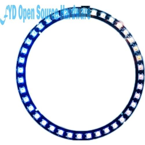 40bit WS2812B 5050 RGB LED lights built-in full-color circular drive Development Board