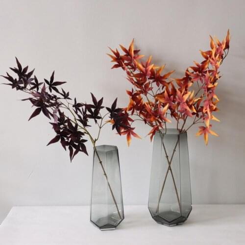 70% Dropshipping!!1 Pc DIY Vivid Artificial Maple Leaf Faux Silk Flower Photography Props Fake Leaf Home Decor