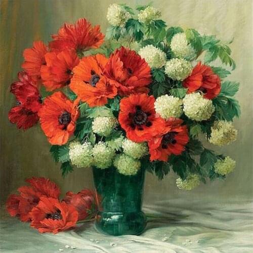 Diamond Embroidery Flowers icons,Full Square Rhinestones Pattern Home Decor,5D DIY Floral Mosaic Diamond Painting Kits