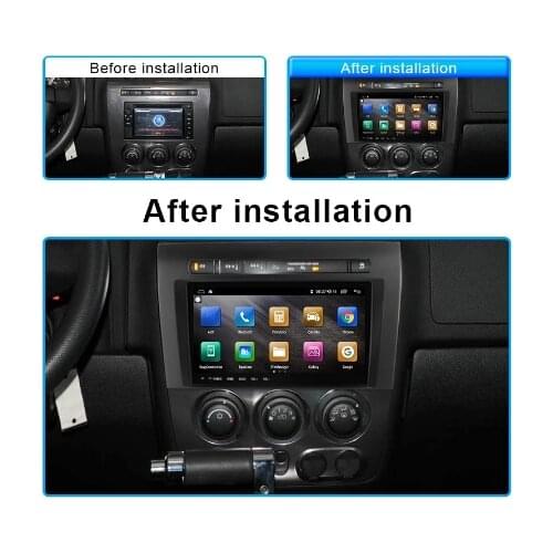 6G128G Android10 9 Inch Car Radio Multimedia car GPS Navigation Video DVD System+Frame For Hummer H3 2005-2009 4G WiFi USB