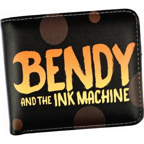 Free Shipping Short Game Wallet Bendy And The Ink Machine Purse With Card Holder Coin Pocket 3 Style