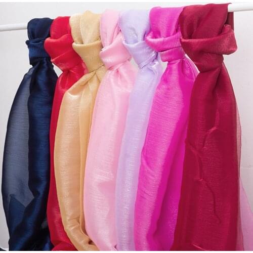 On Sale Shiny Organza Fabric Tulle Gauze for Womens Dress Shirt Fabric for Wedding Cosplay