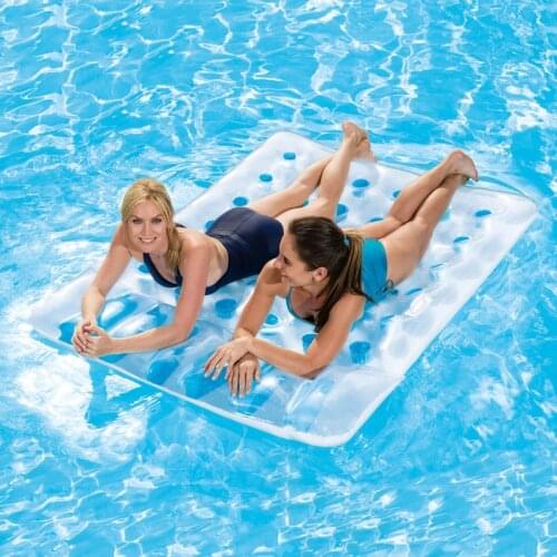 Large Swimming Pool надувной матрас PVC Beach Inflatable Pool Double Floating Row Inflatable Floating Air Bed For Summer Basen