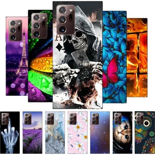 For Samsung Galaxy Note 20 Ultra Case Black Bumper Soft TPU Back Cover For Samsung Note 20 Case Silicone Funda Note20 Ultra Case