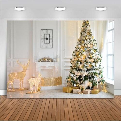 Photography backdrop christmas fireplace background for photo studio glitter Elk living room photographic studio photocall