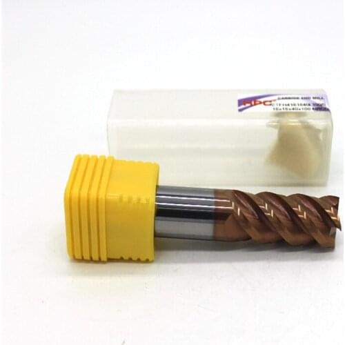 16*16*100 of 4 flutes HRC 60 mill cutter solid carbide end mill CNC machine milling tools