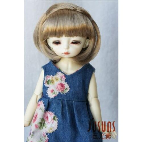 JD182 1/6 1/4 1/3 YOSD MSD SD Synthetic Mohair Doll Wigs Short Bobo Pony BJD Hair 6-7inch 7-8inch 8-9 inch Doll Accessories