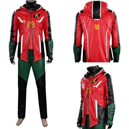 Gotham Knights Robin Cosplay Costume Outfits Halloween Carnival Suit
