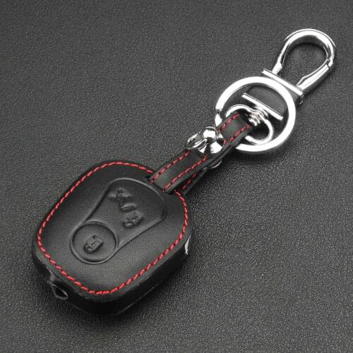 Kutery 10pcs/lot 2 Buttons Remote Car Key Cover Case Leather protect shell For Ssangyong Actyon Kyron Rexton