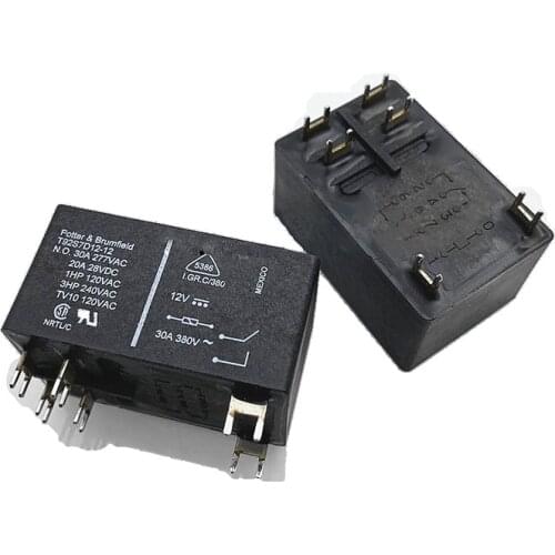 HOT NEW 12V relay T92S7D12-12 T92S7D12 12 T92S7D1212 Refrigerator air-conditioned furniture relay 12VDC DC12V 12V 30A 6PIN