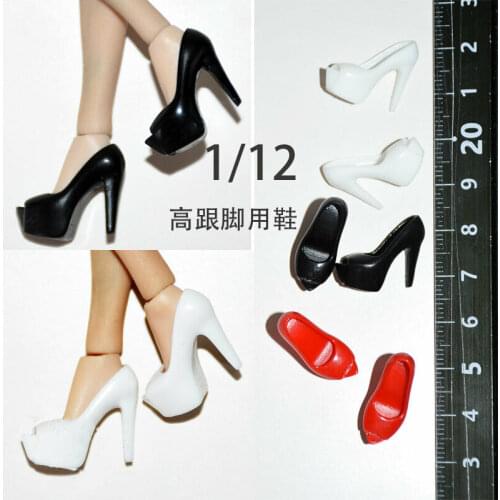 1/12 Scale Fish Mouth High Heels Model for 6" Female Body Action Figure