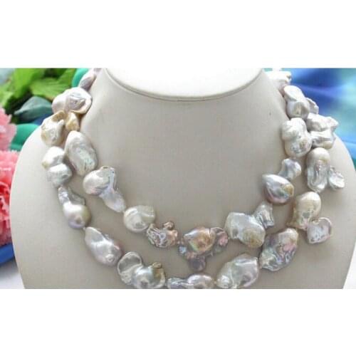 Natural avender KESHI REBORN PEARL NECKLACE earring gift