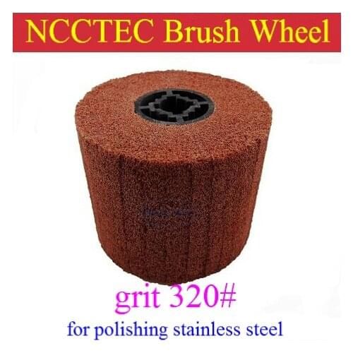 Grit 320 NCCTEC Stainless steel wire drawing wheel brush FREE shipping | install in NCCTEC NSDM950 stainless steel grinder