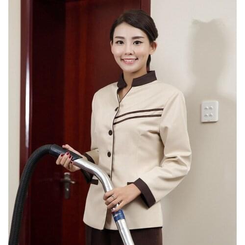 Hotel Cleaning Service Uniform Short Sleeve Spring and Summer Clothing Female Work Clothes Hotel Staff Cleaning Work Clothes
