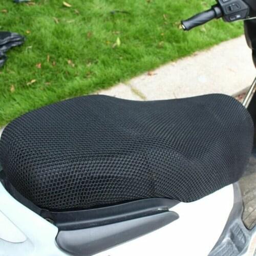 1pc Summer Motorcycle Seat Net Cover Electric Bike Scooter Jacket 3D Mesh Protector Cushion Heat Insulation Pad