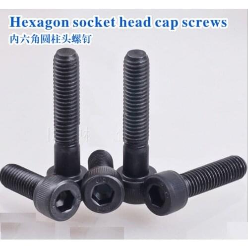 1000 pcs/bag Gb70.1 12.9 high strength hexagon socket head cap screw m2-24 black cup head screw spot price