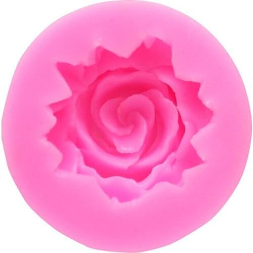 Mini 3D Silicone Resin Roses Chocolate Mould Cake Decoration Candy Mold Baking Tool Craft Fondant JH008