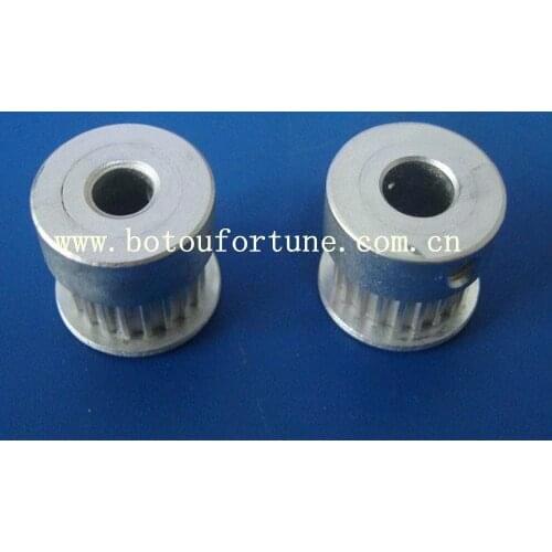 27MXL timing belt pulley27teeth aluminum alloy 5mm bore central hole with double flanges