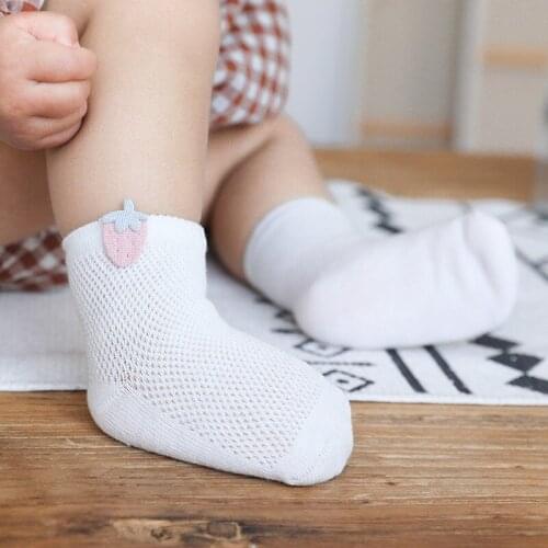 3pcs Baby Socks Mesh Cotton Soild Short Socks for Toddler Infant Girls Boys Summer Little Girl Socks Baby Stuff for Newborns