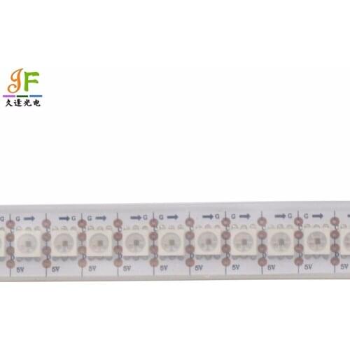 5X1M SK9822 addressable 5050 full color flexible led pixel strip,IP67 Tube-waterproof 144LEDS/M DATA and CLOCK seperately