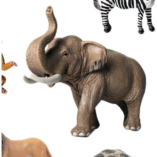 8pcs/set Realistic Plastic Wildlife Animal Model Toy for Kids Figures Zoo Pack Kids Birthday Gifts Playset Cake Toppers Decor